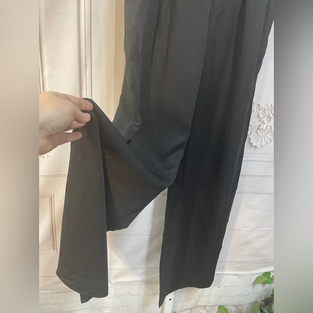 Philosophy Black Elastic-Waist Wide Leg Size Medium Pants - Picture 3 of 9